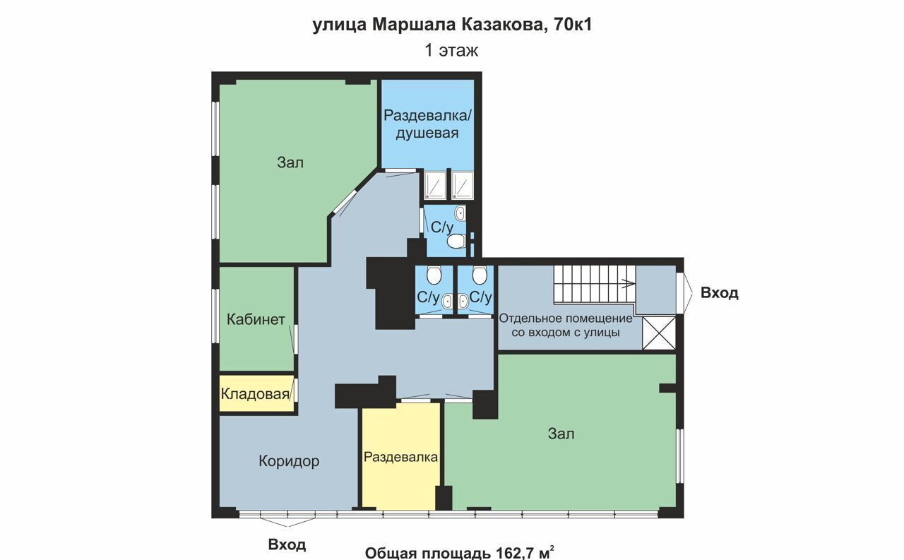 свободного назначения г Санкт-Петербург р-н Красносельский ул Маршала Казакова 1с/2 70к фото 31