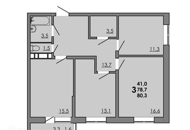 р-н Советский ЖК «GraY» XI мкр, кв-л 11-2, д. 2. 1 фото