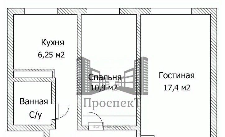 квартира г Норильск ул Комсомольская 47г фото 2