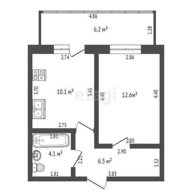 квартира г Орел р-н Железнодорожный ул Ливенская 33 фото 10