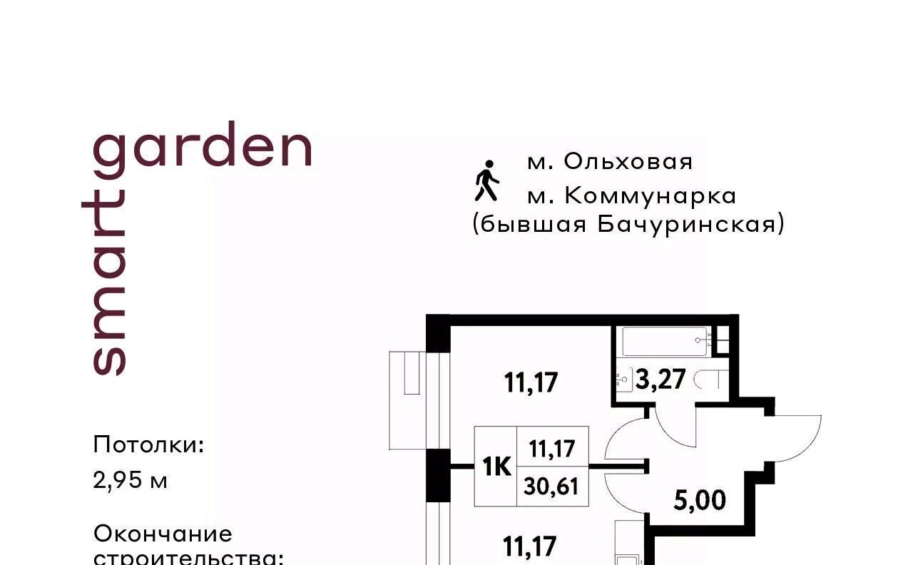 квартира г Москва п Сосенское п Газопровод метро Коммунарка Смарт Гарден жилой комплекс фото 1