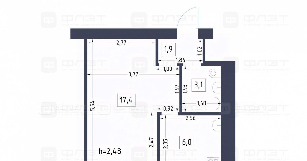 квартира г Казань Суконная слобода ул Академика Арбузова 6 фото 2