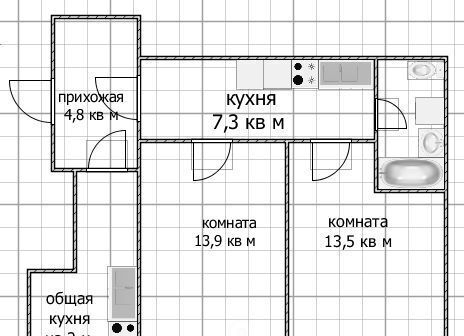 квартира г Уфа р-н Кировский ул Генерала Горбатова 7/5 фото 2