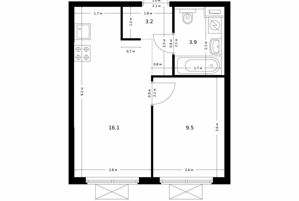 квартира г Москва метро Лихоборы Большая Академическая 85 к 3. 6 фото 1