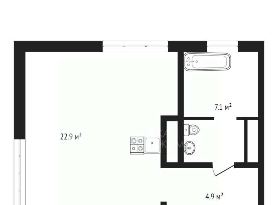 квартира г Тюмень р-н Калининский ул Ставропольская 95 фото 2