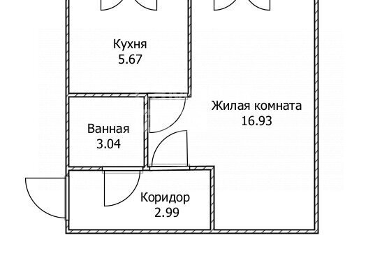 квартира г Ульяновск р-н Засвияжский проезд Полбина 18 фото 17