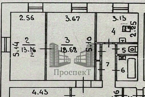 квартира г Норильск пр-кт Ленинский 13 фото 16