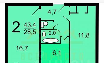 квартира г Одинцово ул Солнечная 11 Одинцово фото 2