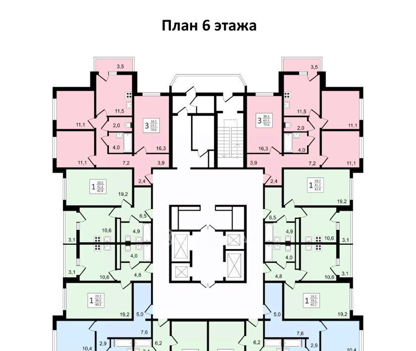 квартира г Воронеж р-н Коминтерновский пр-кт Московский 179/14 ЖК «Задонье» фото 28