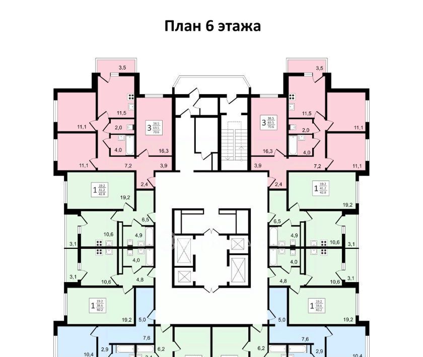 квартира г Воронеж р-н Коминтерновский пр-кт Московский 179/14 ЖК «Задонье» фото 14