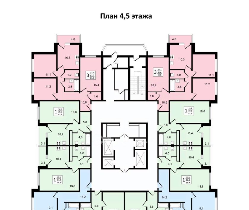 квартира г Воронеж р-н Коминтерновский пр-кт Московский 179/14 ЖК «Задонье» фото 13