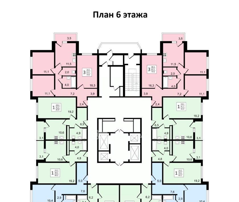 квартира г Воронеж р-н Коминтерновский пр-кт Московский 179/14 ЖК «Задонье» фото 17