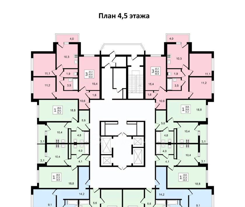 квартира г Воронеж р-н Коминтерновский пр-кт Московский 179/14 фото 27