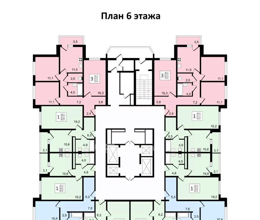 квартира г Воронеж р-н Коминтерновский пр-кт Московский 179/14 ЖК «Задонье» фото 18