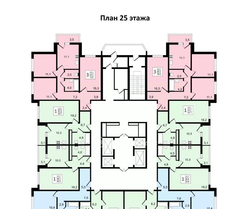 квартира г Воронеж р-н Коминтерновский пр-кт Московский 179/14 ЖК «Задонье» фото 28