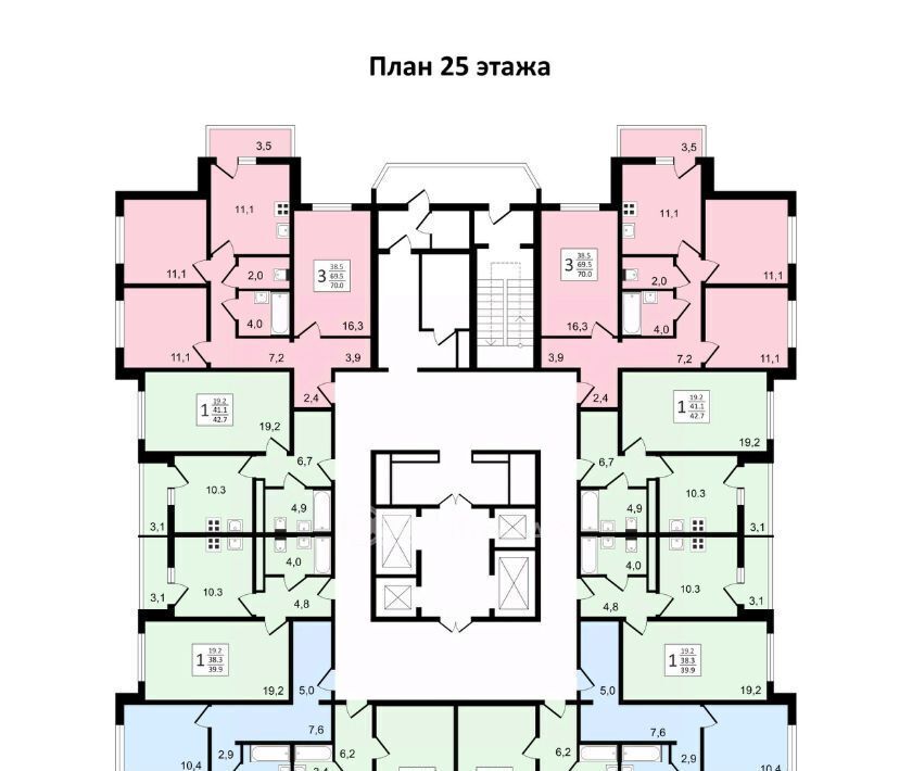 квартира г Воронеж р-н Коминтерновский пр-кт Московский 179/14 ЖК «Задонье» фото 16