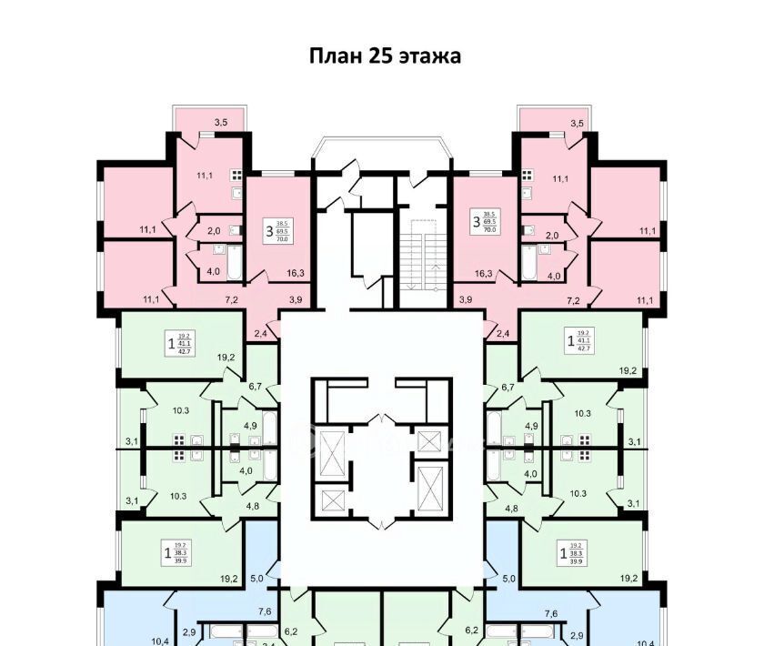 квартира г Воронеж р-н Коминтерновский пр-кт Московский 179/14 ЖК «Задонье» фото 19