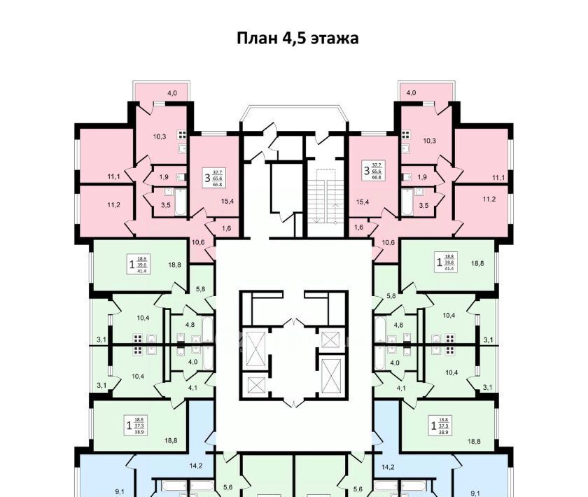 квартира г Воронеж р-н Коминтерновский пр-кт Московский 179/14 ЖК «Задонье» фото 36