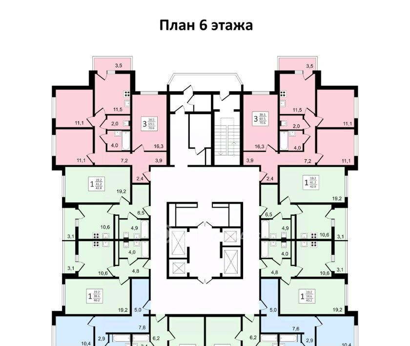 квартира г Воронеж р-н Коминтерновский пр-кт Московский 179/14 ЖК «Задонье» фото 37