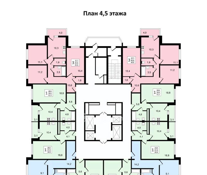 квартира г Воронеж р-н Коминтерновский пр-кт Московский 179/14 фото 20