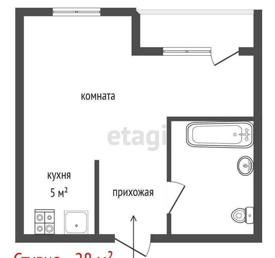 квартира г Екатеринбург Академический ул Тенистая 6/2 фото 11