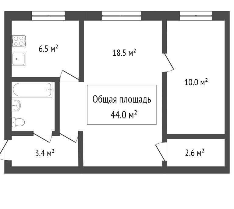 квартира г Томск р-н Кировский ул Карташова 70 фото 15