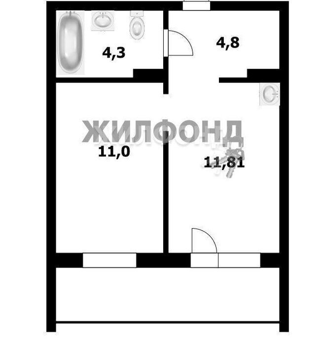 квартира г Новосибирск р-н Кировский ул Ватутина 93/3 Площадь Маркса фото 1