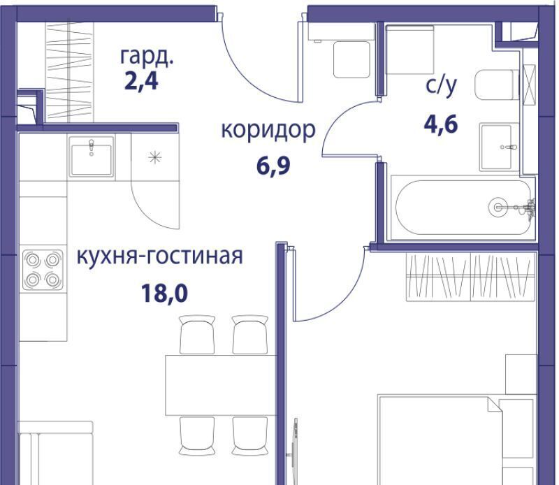 квартира г Москва метро Римская ЖК Символ фото 1