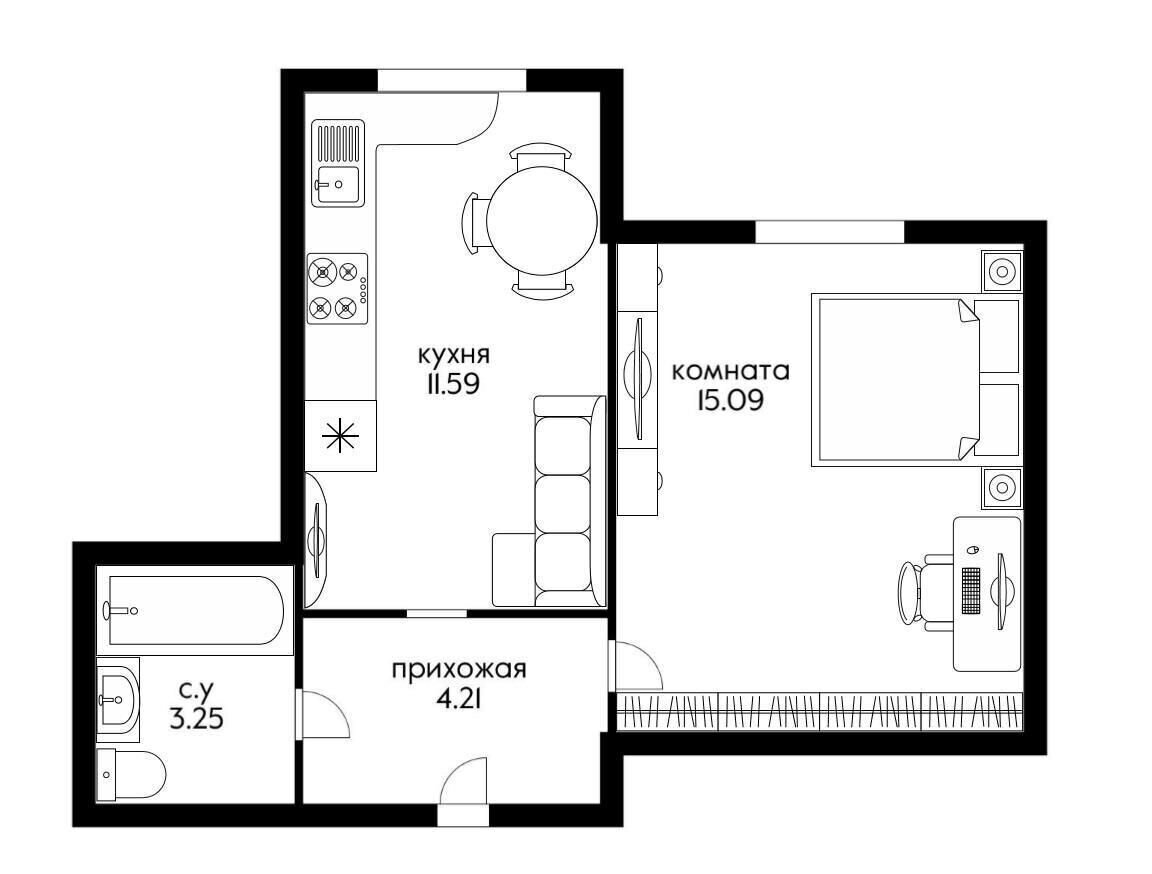 квартира г Краснодар р-н Прикубанский ул Ярославская 113к/1 ЖК «Rich House» мкр-н 9-й километр фото 5