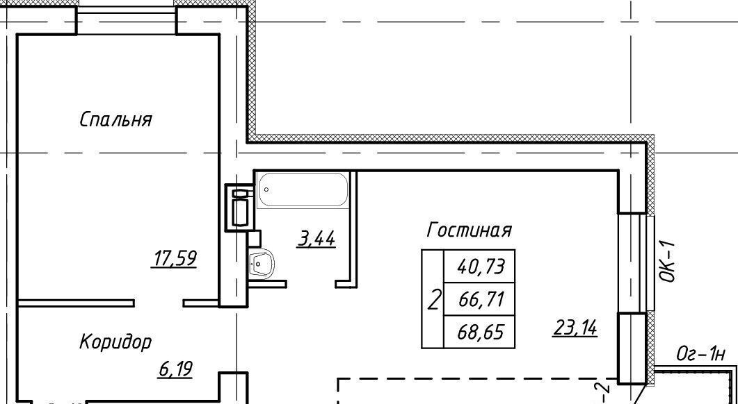 квартира г Оренбург р-н Ленинский ЖК «Дубки» фото 9