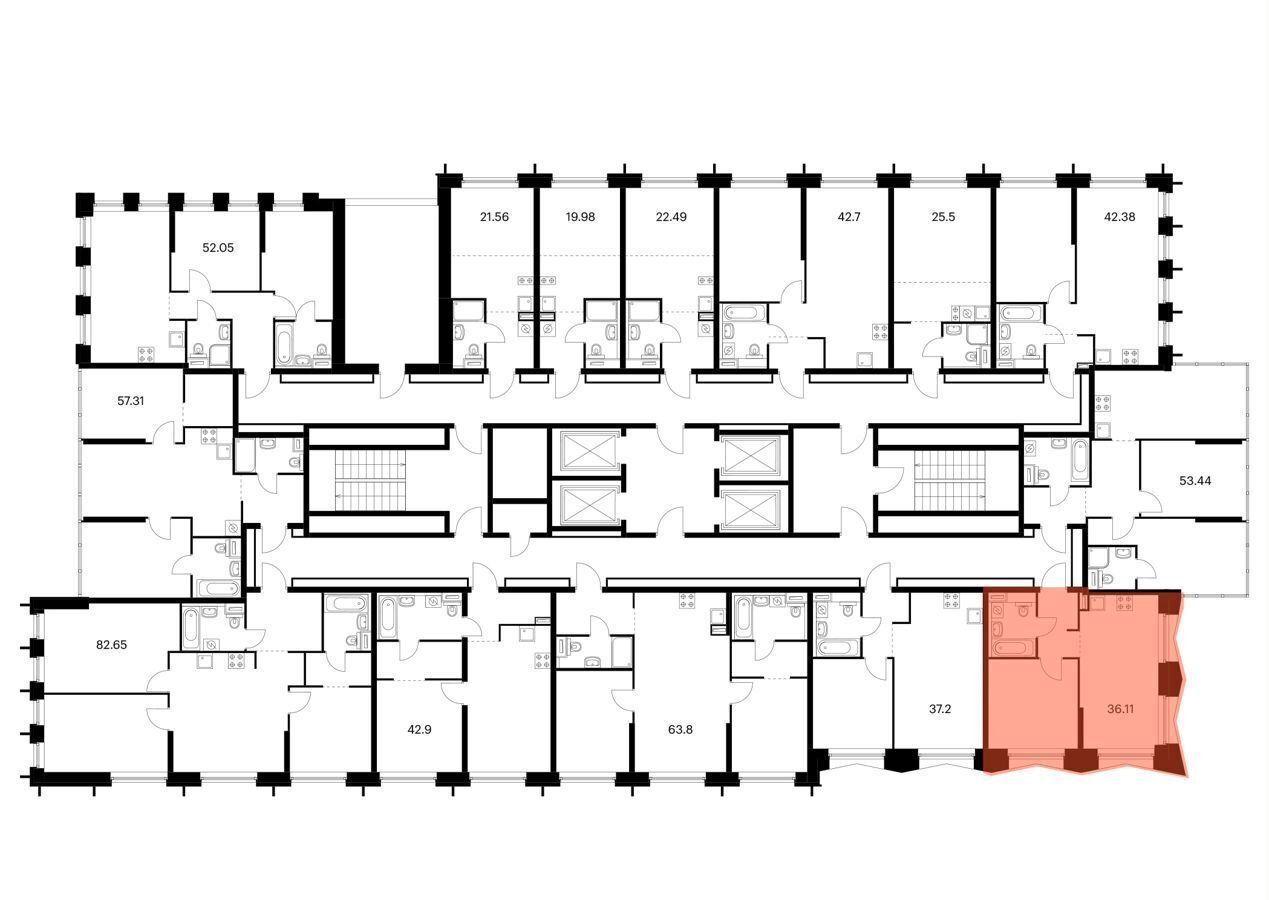 квартира г Москва метро Ховрино ул Ижорская з/у 6/6, корп. 1. 4 фото 2