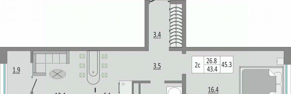 квартира г Оренбург р-н Дзержинский ул Автомобилистов 15 фото 4