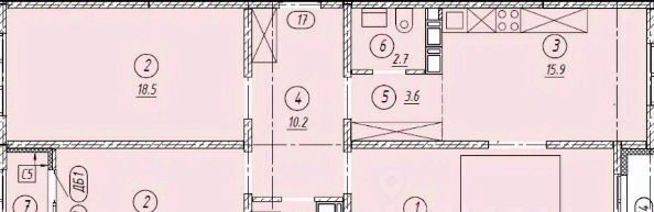 квартира г Оренбург р-н Дзержинский ул Автомобилистов 13 фото 4