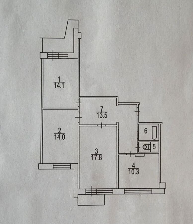 квартира г Москва метро Строгино ул Кулакова 1к/1 фото 16