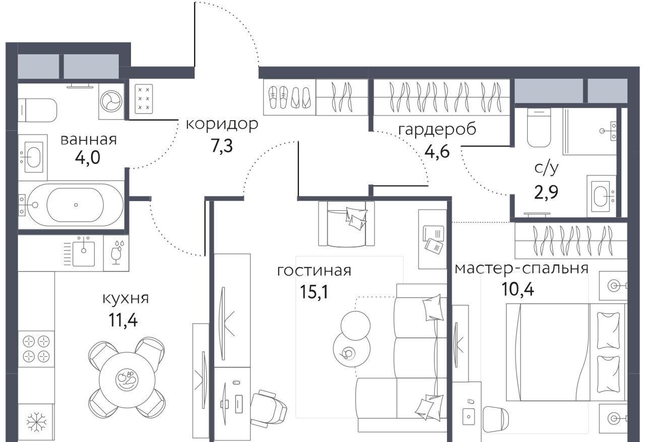 квартира г Москва метро Бульвар Рокоссовского ул Тагильская 2 корп. 1 фото 1