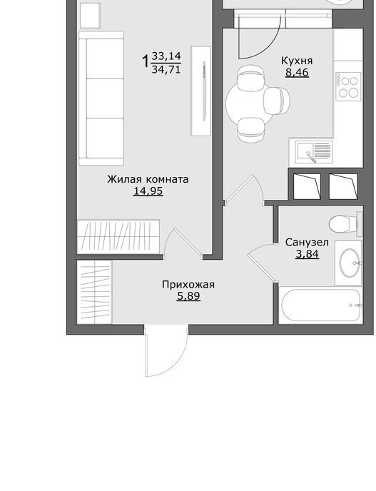 квартира городской округ Сергиево-Посадский г Хотьково фото 1