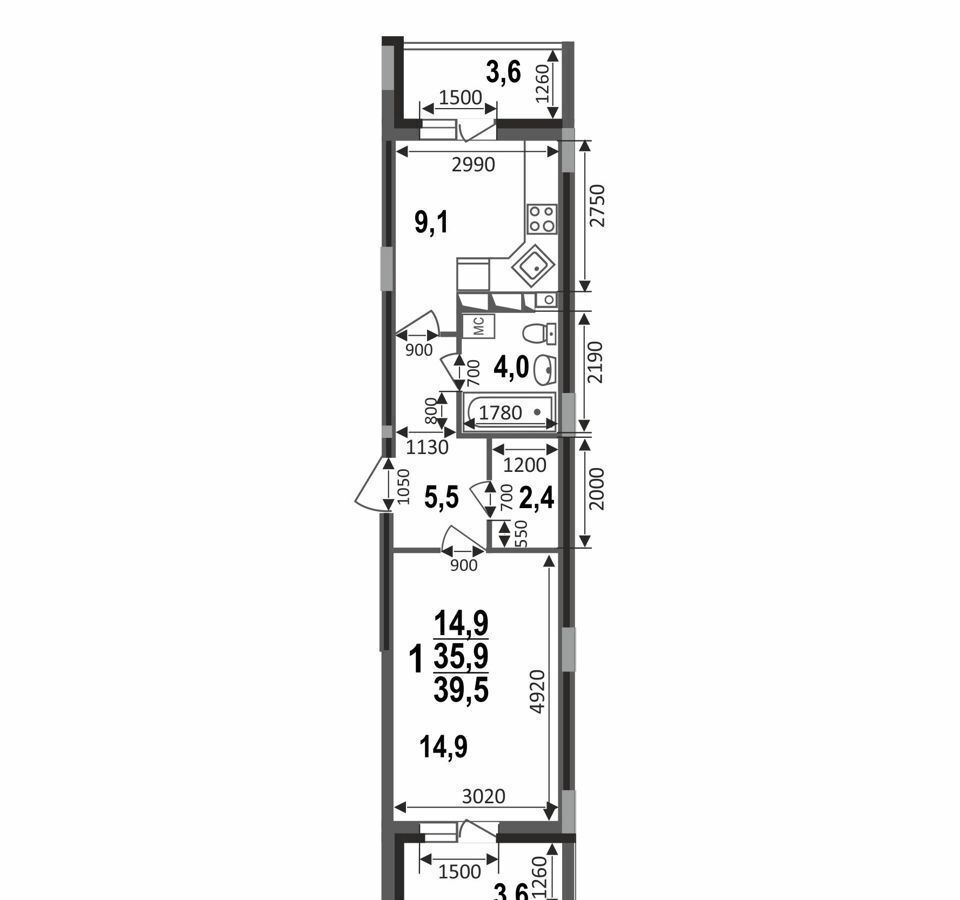 квартира г Владимир р-н Октябрьский б-р Сталинградский 7 фото 5