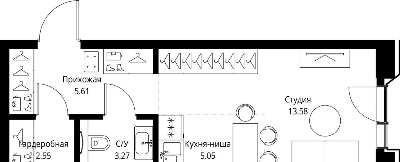 квартира г Москва метро Улица Сергея Эйзенштейна пр-кт Мира 186ас/1 фото 1