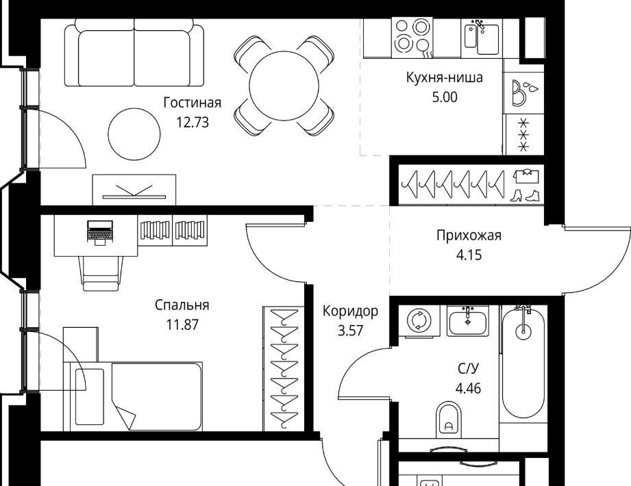 квартира г Москва метро Улица Сергея Эйзенштейна пр-кт Мира 186ас/1 муниципальный округ Алексеевский фото 1