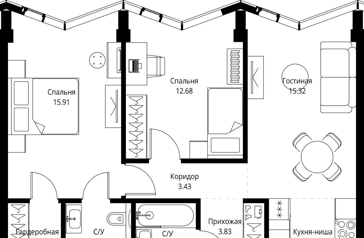 квартира г Москва метро Улица Сергея Эйзенштейна пр-кт Мира 186ас/1 фото 1