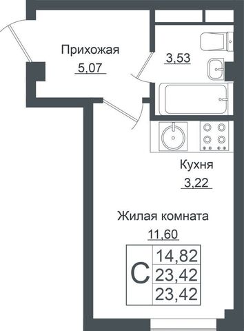 р-н Прикубанский ЖК «Европа-Сити» ул. Античная/Византийская/Вене<текст-удален>ская/Евдокии Сокол, кв-л 5, лит. 7 фото