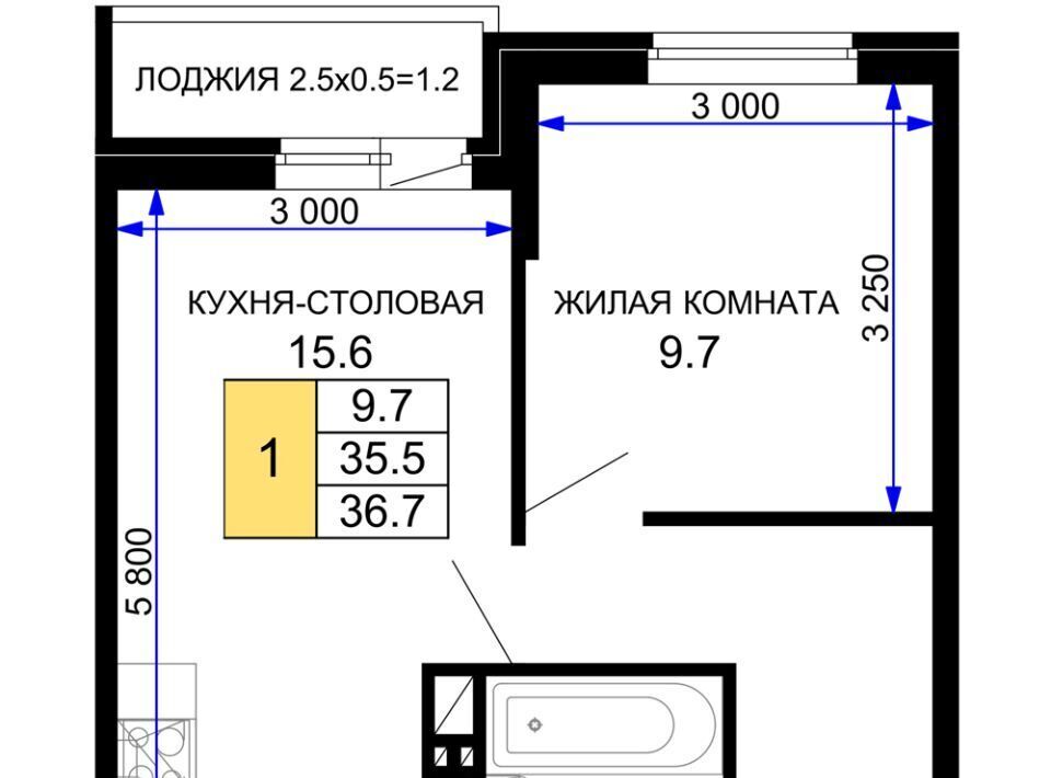 квартира г Краснодар р-н Прикубанский ЖК «Дыхание» фото 1