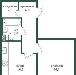 квартира г Москва метро Лесопарковая ш Варшавское 170ек/1 ЖК «Зеленая вертикаль» муниципальный округ Чертаново Южное фото 1