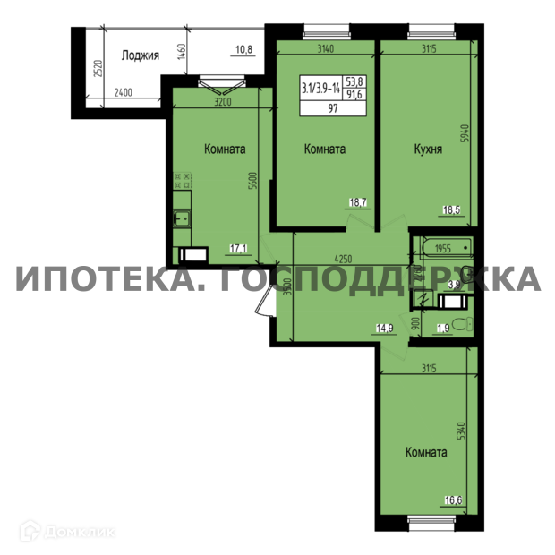 квартира г Санкт-Петербург п Парголово Ольгинская дорога Выборгский, 3/20 ст 1 фото 1