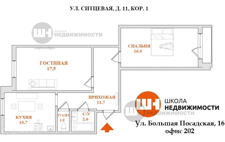 квартира г Санкт-Петербург ул Ситцевая 11/1 Приморский фото 3