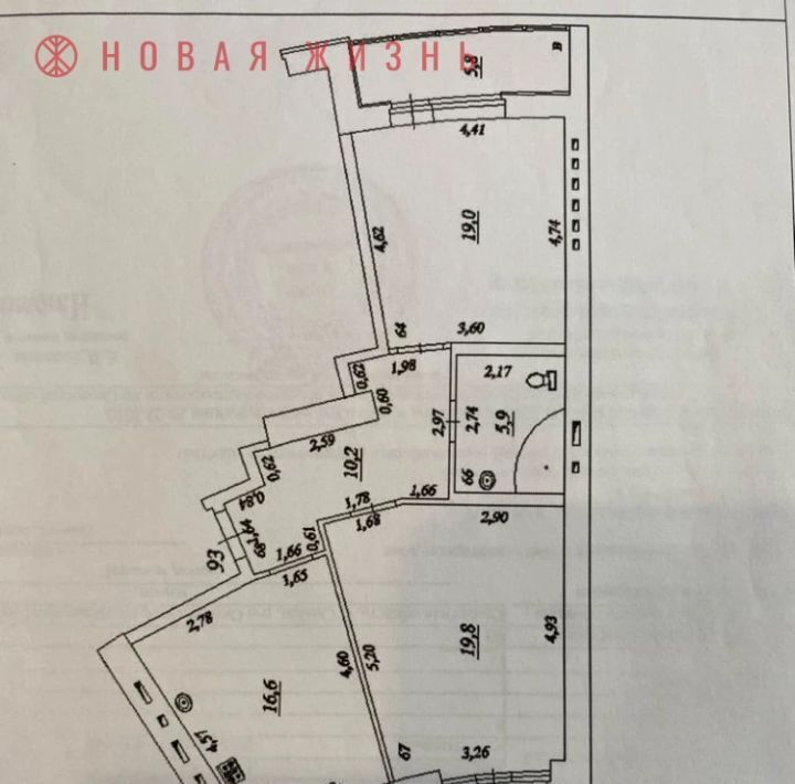 квартира г Самара р-н Октябрьский ул Академика Платонова 8 фото 23