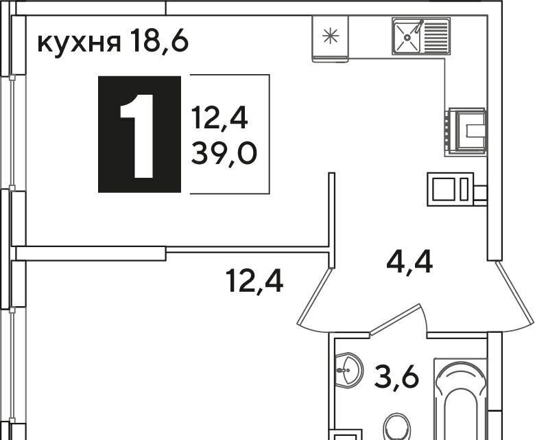 квартира г Краснодар р-н Прикубанский ул Западный Обход 4 ЖК «Самолет» фото 2