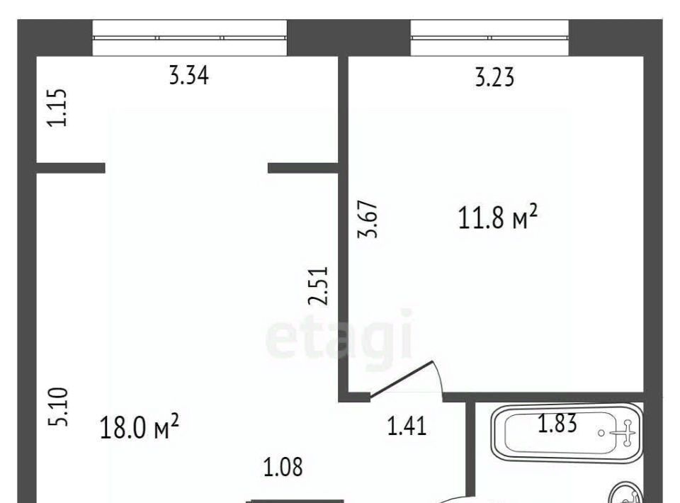 квартира г Тюмень р-н Центральный ул Газовиков 73 фото 2