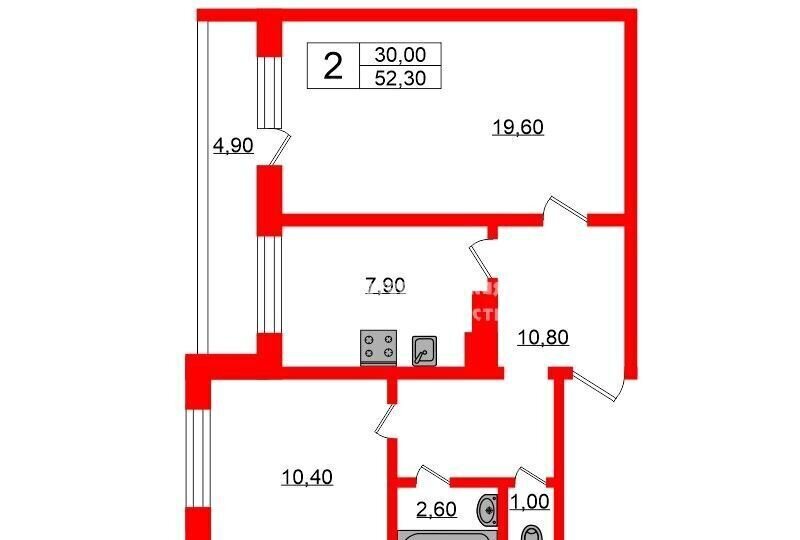 квартира г Санкт-Петербург метро Комендантский Проспект пр-кт Королёва 44к/1 фото 18