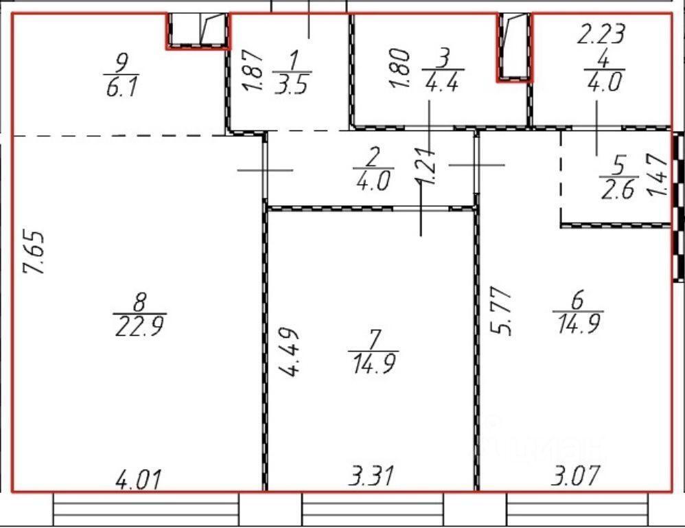 квартира г Москва метро Раменки ЗАО пр-кт Генерала Дорохова ЖК West Garden к 12, Московская область фото 23